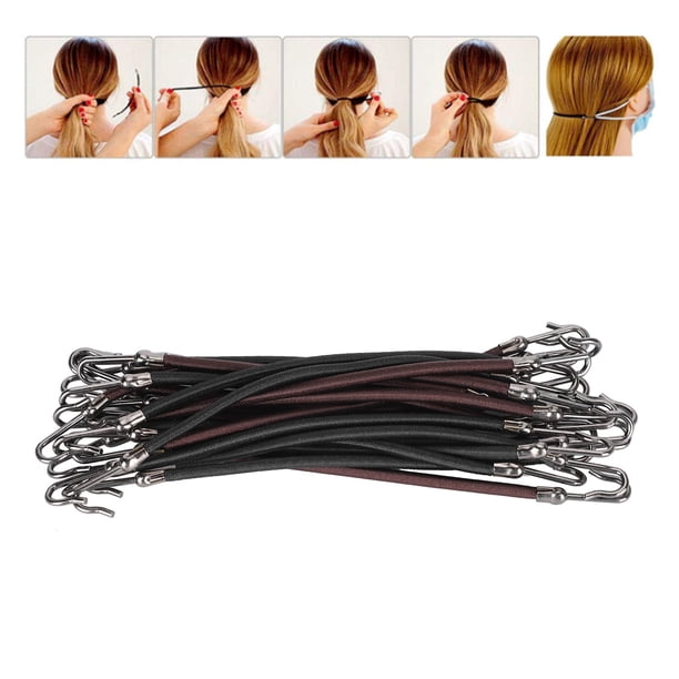 Pastelas de Cola de Cabello, Ganchos de Cola de Caballo, Accesorios para el Cabello 20pcs Peluqueros para esponjoso