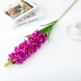 thumbnail image 2 of 1 Branch Simulation Flower No Watering Easy to Maintain Artificial Fake Poisonweed Faux Silk Flower Decoration Home Decor-Purple, 2 of 6