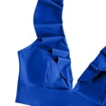 thumbnail image 5 of MGDXOX Women's Cute Ruffle Vneck Bikini Set Summer Beach Two Piece Swimsuit Tie Back Bathing Suit Cruise Outfits Blue L, 5 of 5