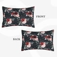 thumbnail image 2 of Sikiie Watercolor Floral Print Plush Pillow Cover, Wrinkle-proof and Stain-resistant Pillow Protector without Pillow Core, Home Decoration-16"x24", 2 of 6