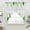 Green, variant on Spring Leaves Swag Curtains for Kitchen/Bedroom/Living Room, Pastoral Garden Botanical Rustic Burlap Scalloped Curtains 63 Inch Long, Window Swag Topper Curtains Valances 2 Panels Set 36"x63"