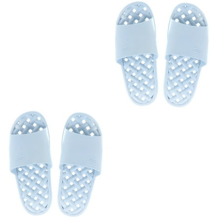 

Slippers for Women 2 Pairs Shower Foot Bath Girl Plastic and