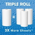 Great Value Everyday Strong Paper Towels, Split Sheets, 4 Triple Rolls