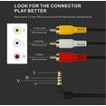 thumbnail image 4 of Cable AV Qicheng&Lys de 3,5 mm a RCA de 1,5 m para videocámara de vídeo, 4 of 6