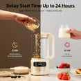 thumbnail image 6 of Nut Milk Maker Machine 50oz Automatic Almond Milk Maker for Homemade Coconut, Oat, Soy, Plant-Based Milk, Juice with 24H Delay Start/Keep Warm/Self Cleaning, 6 of 7