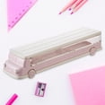 thumbnail image 3 of Estuche para lápices de coche para niños, caja de lápices bonita y ligera, estuche de papelería, contenedor de almacenamiento de bolígrafos para niños Rosa, 3 of 6