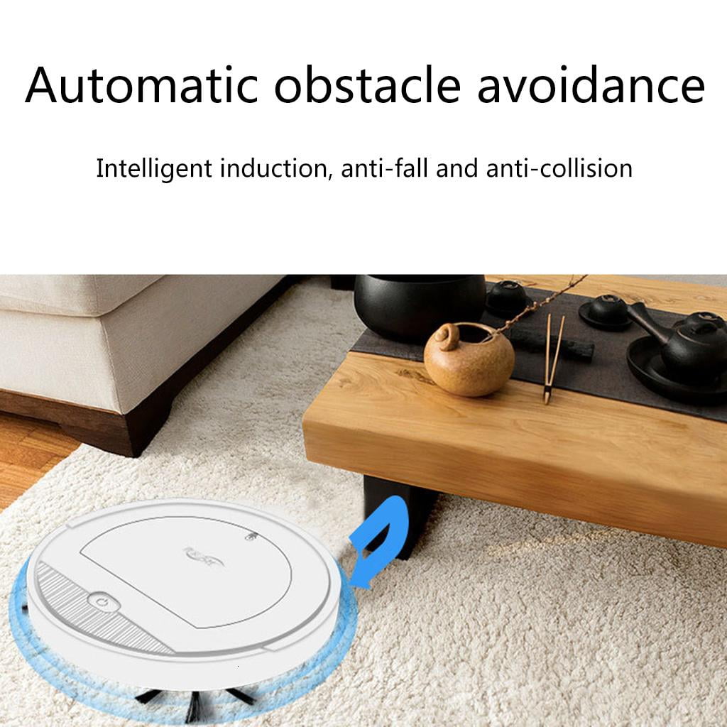 Super Thin Auto Vacuum Cleaner 1.77'' Wet/Dry Use Automatic Obstacle Avoidance Super Quiet One-button Control for Home