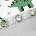 thumbnail image 4 of Feelyou Forest Dino Wildlife Curtains Pack of 2 (42x84 Each) for Kids, Cartoon Rainbow Curtains Blackout, Olive, 4 of 6