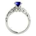 thumbnail image 4 of Mauli Jewels Engagement Rings for Women 0.90 Carat Halo Unique Design Tanzanite And Diamond Engagement Ring Crafted 4-prong 10K Solid White Gold, 4 of 7