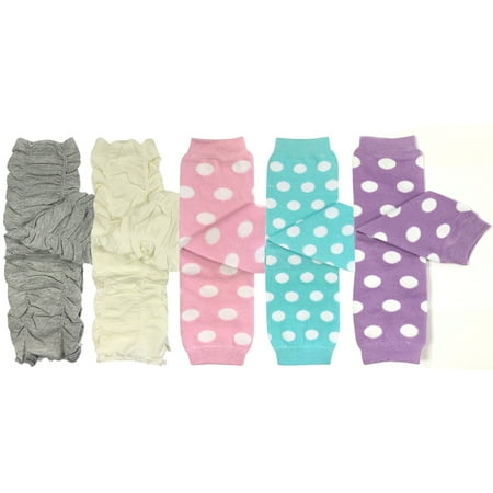 Colorful Baby Leg Warmers - Wrapables® Set of 5 Baby & Toddler Leg Warmer Collection Premium Value Pack, VS2