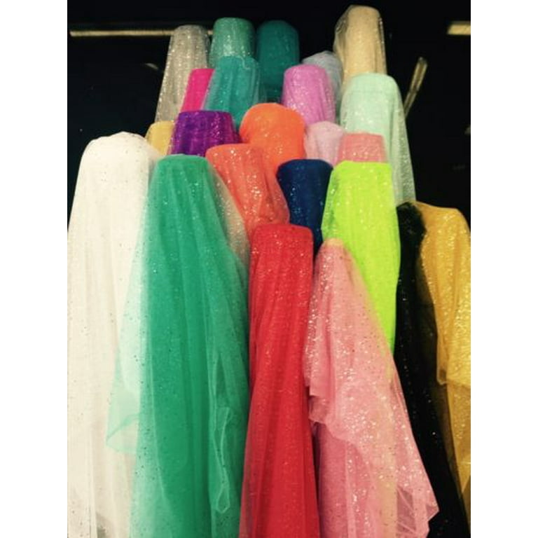 Rainbow Tulle Glitter Fabric, LGBT Fabric, 60 Wide