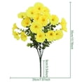 thumbnail image 2 of Gytml Artificial Cemetery Flowers, Uv Resistant Silk Memorial Bouquets, Fade-Resistant Grave Flowers For Headstone & Cemetery Decor(D-35cm), 2 of 3