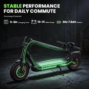 iScooter Electric Scooter, 500W Peak Max 21Mph & 19 Miles, 8.5 Pneumatic Tire, Commuting E-Scooter for Adults with APP Control