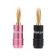 thumbnail image 5 of Banana Plugs Black & Pink Jack 24K Conectores chapados en oro Amplificador, 5 of 8