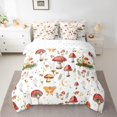 thumbnail image 2 of Manfei Red Mushroom 7-Piece Twin Bedding Sets,Bohemian Moth Bedding Comforter Set,Stars Print Breathable Sheet Sets,Microfiber Teenager Bedroom Decor,Reversible, 2 of 8