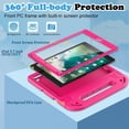 thumbnail image 3 of SUPNICE Kids Case with Screen Protector for iPad 9.7 Inch 2018/2017, Shockproof Convertible Handle Stand Kids Case for iPad 9.7 2017/2018 (iPad 5th and 6th Generation),iPad Air 2, Rose Pink, 3 of 7