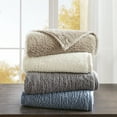 thumbnail image 3 of Woolrich Burlington Berber Blanket, Full/Queen, Blue, 3 of 8