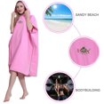 thumbnail image 3 of Youkk Surf Poncho Quick-Drying Changing Robe Surfer Towel Cape Hooded Pink, 3 of 6
