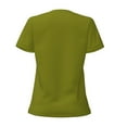 thumbnail image 4 of Naloa Olive Print T-Shirts Short Sleeve V Neck Tees for Women Fashion Tops Trendy Lightweight Soft Casual Summer Outfits Clothes, 4 of 5