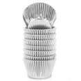 thumbnail image 1 of Gifbera Moldes Para Magdalenas Gigantes De Papel De Aluminio Plateado, Moldes Metálicos Para Hornear Muffins, 160 Unidades, 1 of 5