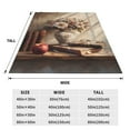 thumbnail image 3 of Vsdgher Vintage Floral Vase With Books Ultra-Soft Micro flannel Blanket Throw Blankets for Couch Sofa, Bed (4 sizes)-80"x60", 3 of 7
