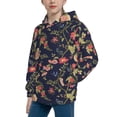 thumbnail image 2 of Disketp Flower Youth Hoodie Sweatshirt for Boys Girls Kids Pullover Hooded Classic Casual Essentials Hoodie-X-Large, 2 of 6