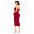 thumbnail image 3 of Vestido strapless acanalado Roman Fashion /Juvenil, 5131 (Vino) vino M, 3 of 4