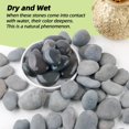 thumbnail image 4 of Piedras de jardín naturales CJGQ River Rocks, grises, de 2,5 a 5 cm, 7 libras, 4 of 7