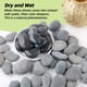 thumbnail image 4 of Piedras de jardín naturales CJGQ River Rocks, grises, de 2,5 a 5 cm, 7 libras, 4 of 7