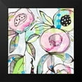thumbnail image 2 of Krinlox 12x12 Black Modern Framed Museum Art Print Titled - Blooming Summer, 2 of 5