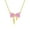 K Gold, variant on Women's Bow Zircon Necklace S925 Sterling Silver Clavicle Chain