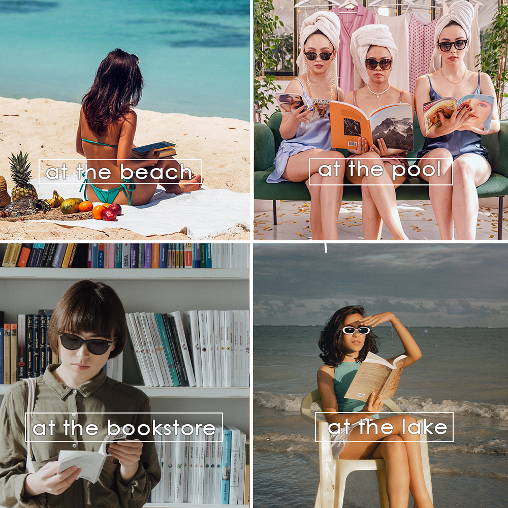 proSPORT Women Bifocal Reading Cateye Fashion Horn Rim Sunglasses Pink Gold Frame Brown Lens +1.50 - image 5 of 5