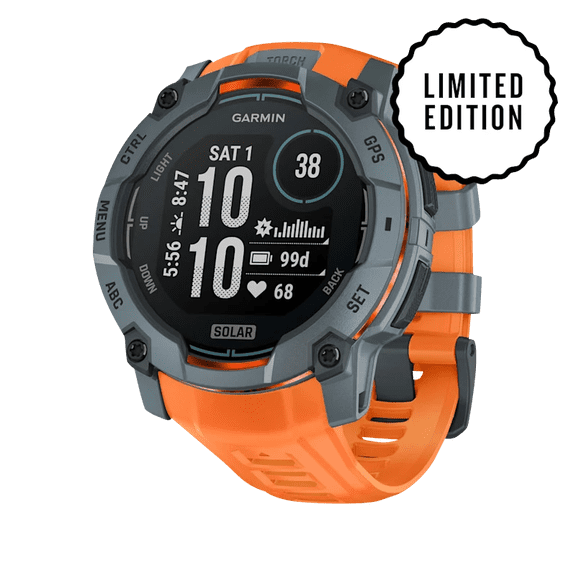 Garmin Instinct 3 Solar, (50mm) Twilight with Solstice Band (010-02935-01)