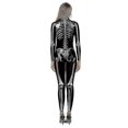thumbnail image 3 of Navidad mujer 3d esqueleto disfraces de Halloween Cosplay mono mono, 3 of 5