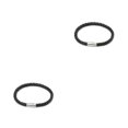 thumbnail image 1 of Minnieouse de cuero para hombre, hebilla de piedra imán de acero inoxidable, cadena de mano, pulseras trenzadas de 6 hilos para parejas, Negro 2Conjunto, 1 of 6