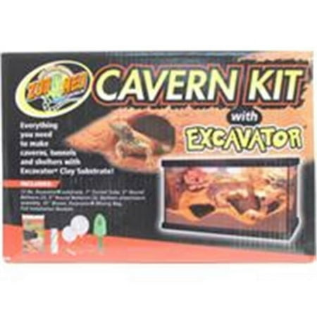 UPC: 0097612740011 | Reptile Aquarium Cavern Kit With Excavator 10 Piece