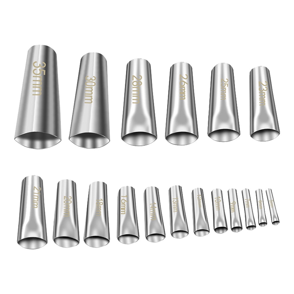 18Pcs Stainless Steel Caulk Nozzles Reusable Caulking Nozzles Home