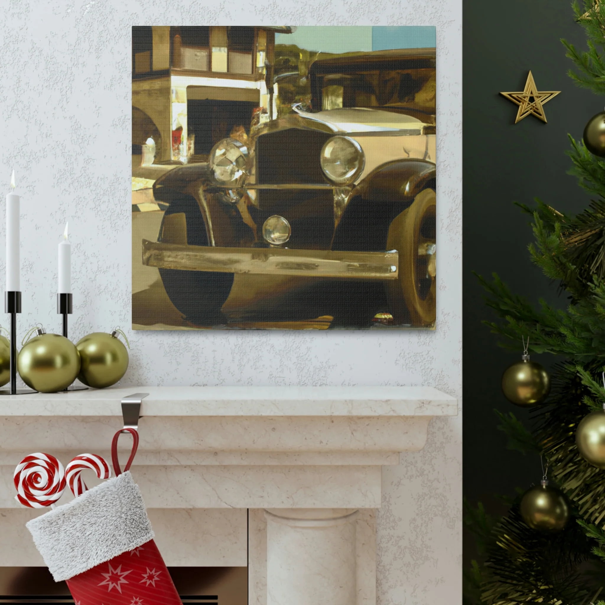 Classic Car Triumphant - Canvas