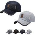 thumbnail image 1 of Optimumeny Gorra de béisbol informal de verano al aire libre, sombrero de malla transpirable, sombrero de camionero, gorra de béisbol, 1 of 7
