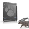 thumbnail image 1 of Cat Door Screen Pet Interior Lockable Magnetic Flap Screen Dog Mesh Fence Gate, 1 of 5