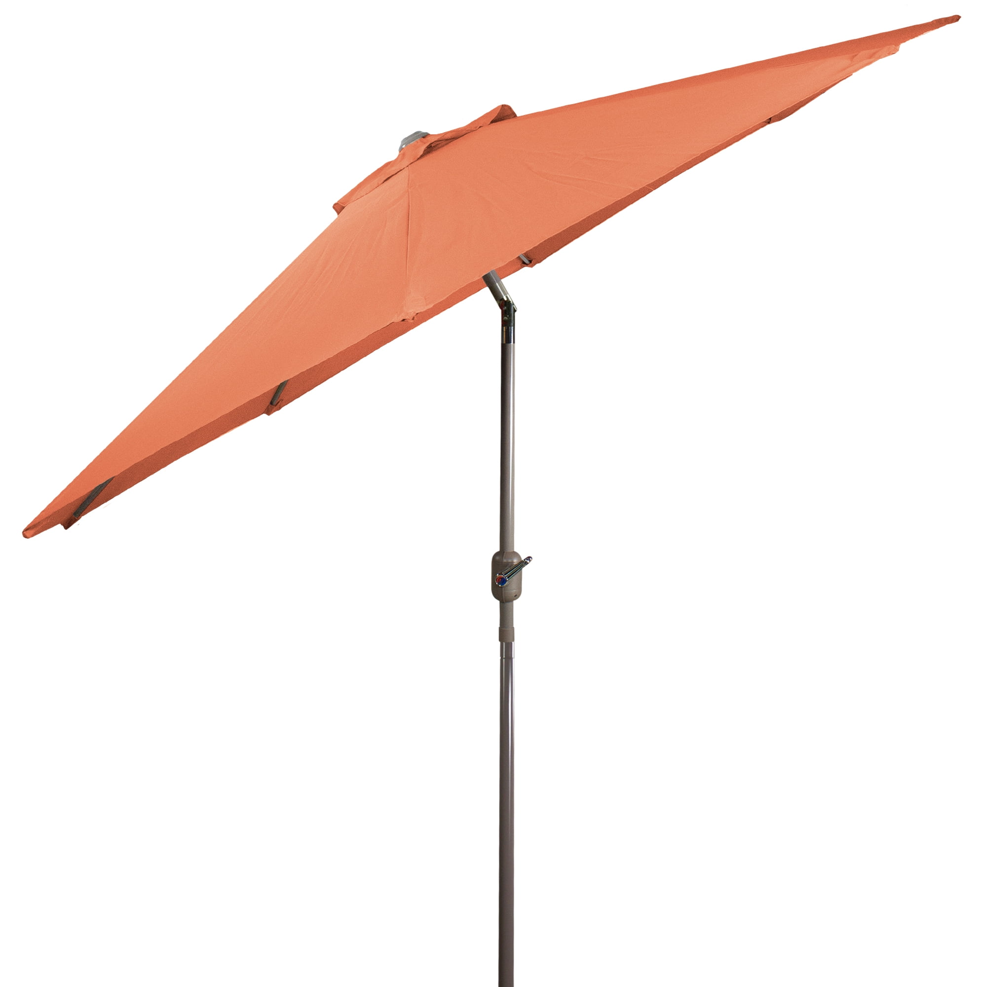 Northlight 9ft Outdoor Patio Umbrella with Hand Crank and Tilt - Terracotta Orange