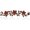 Red, variant on norband Metal Flower Wall Decor Vintage Spring Metal Flower Wrought Iron Scroll Sculpture 15.7''x3.7'' Farmhouse Leaf Wall Decor with Nails for Summer Bedroom Kitchen Indoor Outdoor(Red)