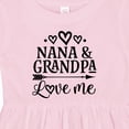 thumbnail image 4 of Inktastic Nana and Grandpa Love Me Girls Baby Dress, 4 of 5
