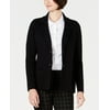 Charter Club Women's Cotton Sweater Blazer Black Size Petite Medium