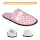 thumbnail image 3 of Balery Irregular Plaid Pantuflas de Casa de Felpa Silenciosas con Diseño Estampado, Zapatillas Cómodas Antideslizantes de Algodón para Interior-Medium, 3 of 8