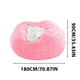 thumbnail image 5 of 1 funda para silla grande circular suave y esponjosa, cómoda funda de terciopelo para sofá, para sala de estar, dormitorio, oficina, decoración del hogar, SOLO funda, SIN RELLENO, 180 cm x 90 cm., 5 of 5