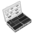 thumbnail image 2 of Kit De Tubos Termorretráctiles, Negro, 385 Piezas, Sellado De Envoltura De Tubo Para Cable ANGGREK Otros, 2 of 8