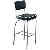 Coaster Company Cleveland Bar Stool, Black, Set of 2