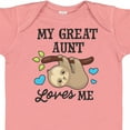thumbnail image 4 of Inktastic My Great Aunt Loves Me with Sloth and Hearts Boys or Girls Baby Bodysuit, 4 of 5
