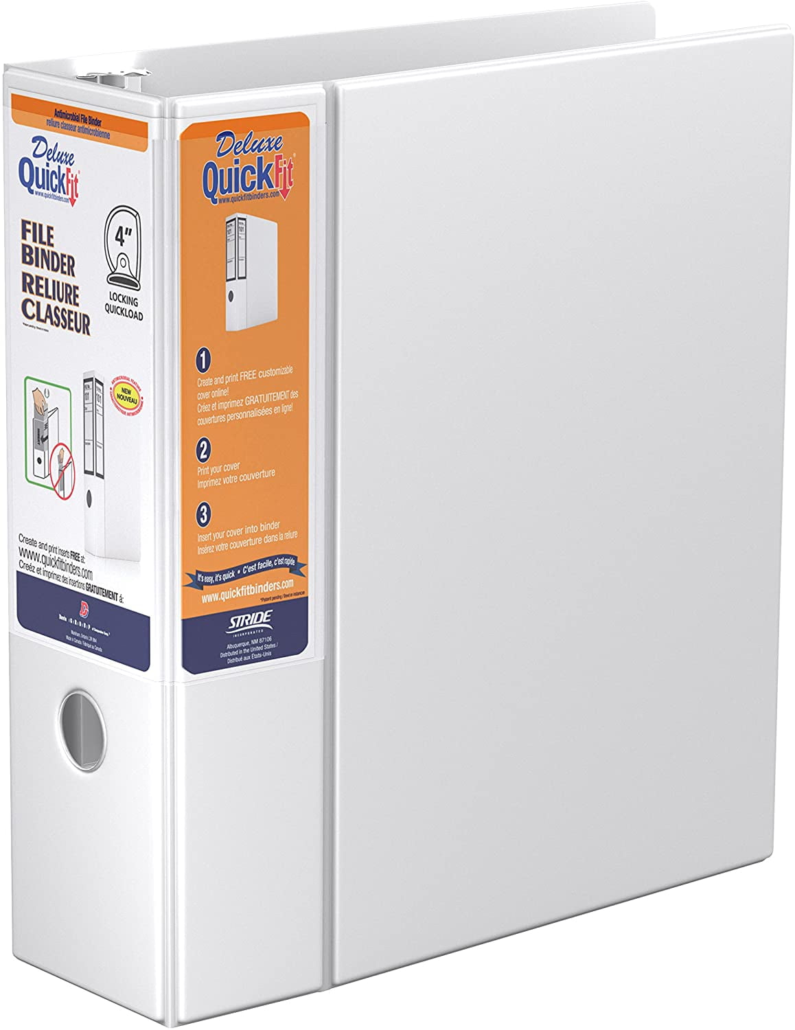 QuickFit Deluxe Heavy Duty File Binder 4" Binder Capacity 650 Sheet